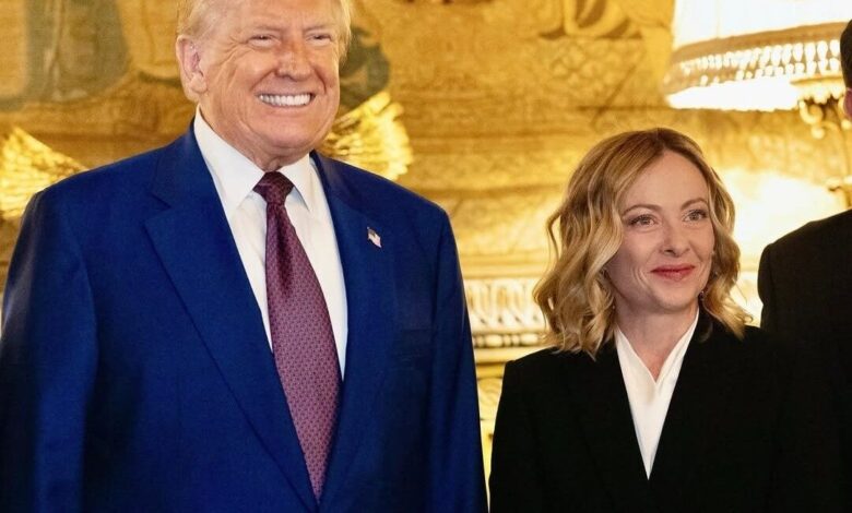 meloni in trump na poti k prelomnim carinskim dogovorom med eu in zda 6801ea876b368 1744956039