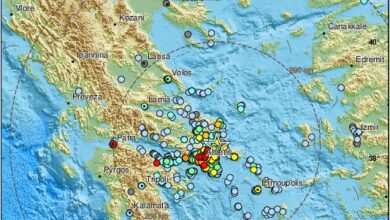 Močan potres stresel Grčijo: Epicenter blizu otoka Eubeja 3 potres grcija september e1757406763179