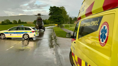 prometne nesrece na dolenjskem avtomobil prevrnjen na bok in poskodovana ograja ob avtocesti 69beeacc3c2f2 1774119628