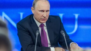 Putin na predvolilnem kongresu stranke Enotna Rusija obljubil zmago v Ukrajini 5 putin 1